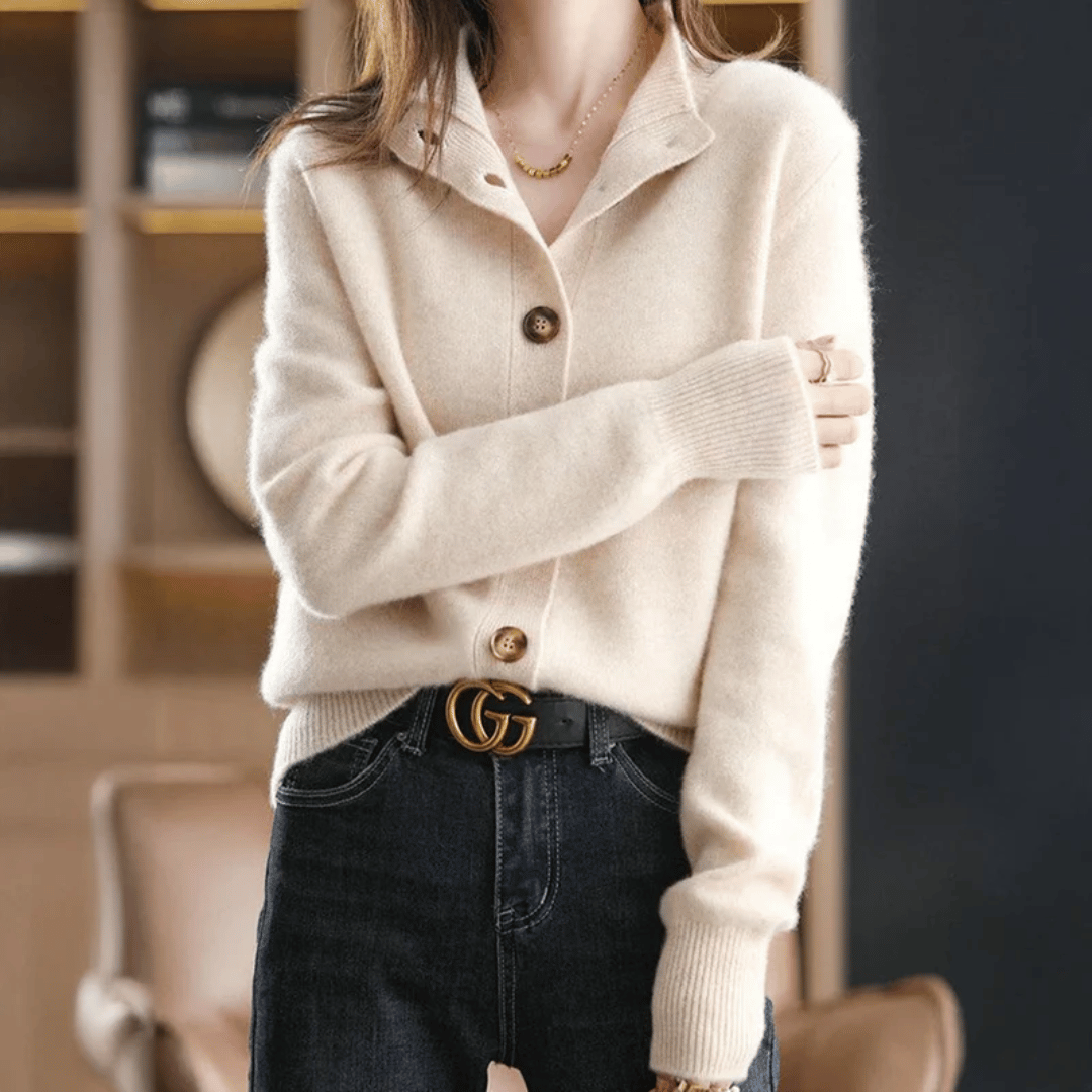 Amélie | Chic Knit Button Cardigan - Northeart Couture
