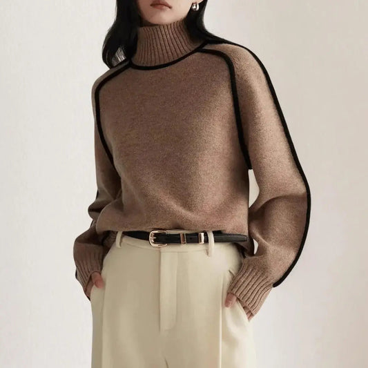 Alizée | Soft Knit Turtleneck Sweater - Northeart Couture