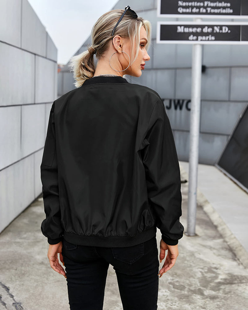 Mitsy | Classic Bomber Jacket For Women - Northeart Couture