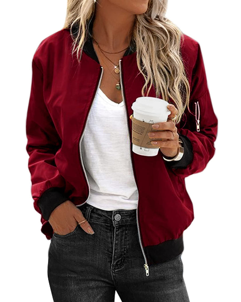 Mitsy | Classic Bomber Jacket For Women - Northeart Couture