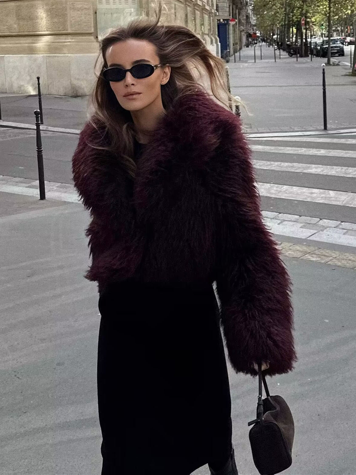 Celina | Elegant Oversized Faux Fur Winter Coat for Luxurious Warmth and Timeless Style - Northeart Couture