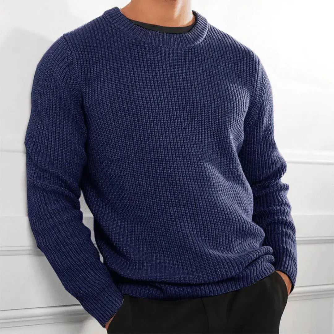 Raphaël | Luxe Crewneck Sweater — Soft Acrylic Knit for Elevated Comfort - Northeart Couture