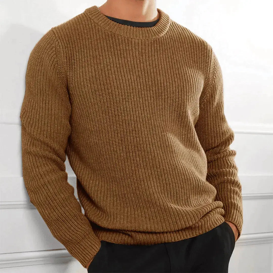 Raphaël | Luxe Crewneck Sweater — Soft Acrylic Knit for Elevated Comfort - Northeart Couture