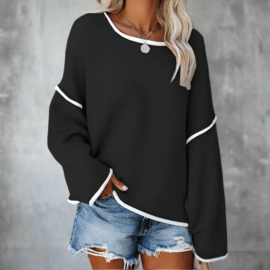 Maya | Bohemian Oversized Casual Pullover Sweater - Northeart Couture