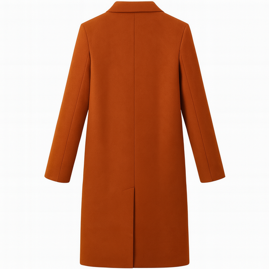 Mila | Stylish Women Coat with Button Closure and Turned-Down Collar - Northeart Couture
