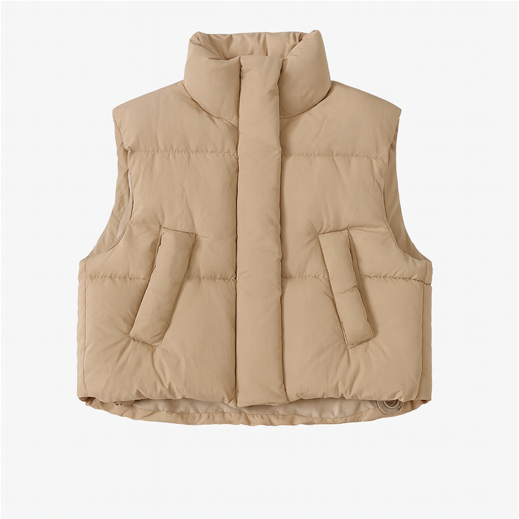 Anya | Modern Cropped Windproof Jacket Vest for Everyday Versatility - Northeart Couture