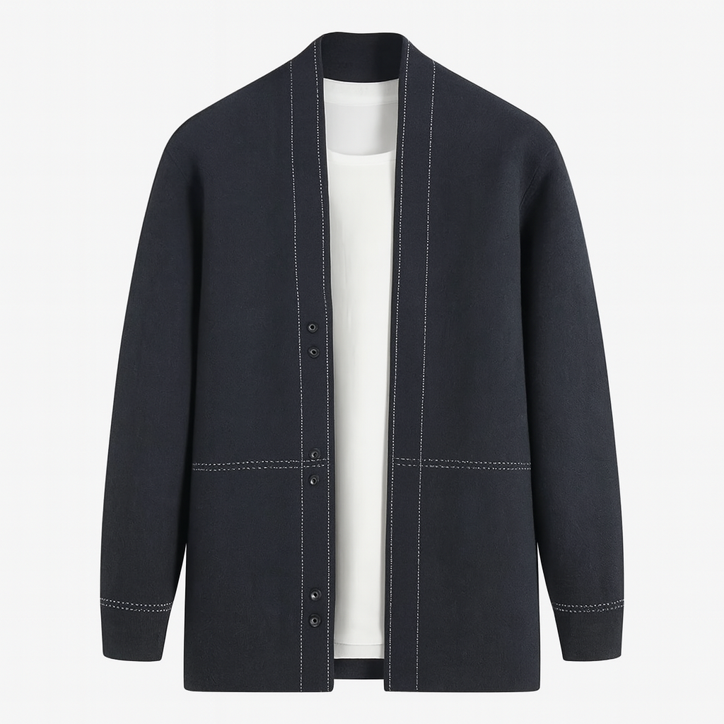 Parker | Quality Lightweight Wool Cardigan - Northeart Couture