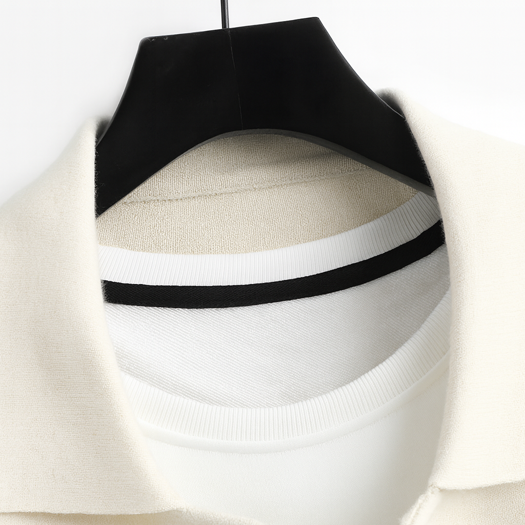 Andrei | Color Stripes Knitted Cardigan Artisanal Comfort with Visual Depth - Northeart Couture