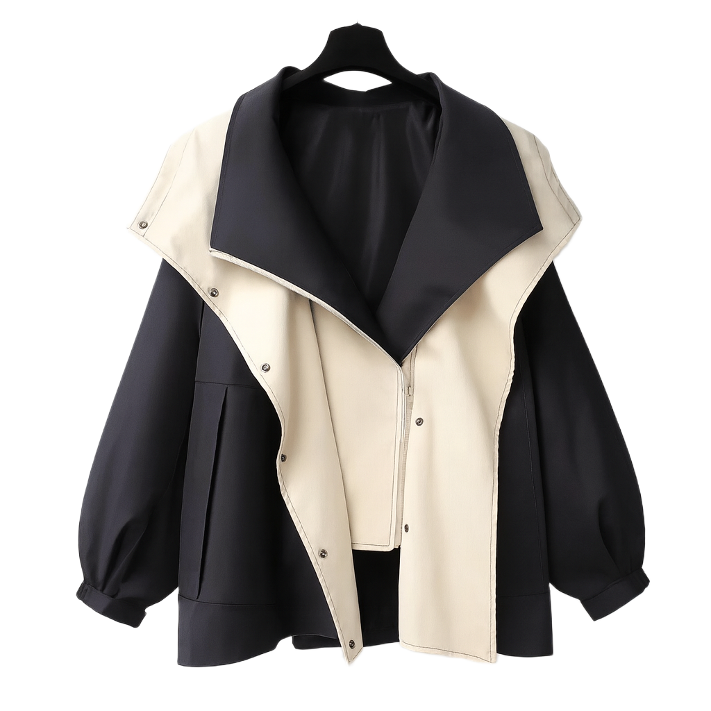 Clara | Double Layered Trench Coat - Northeart Couture