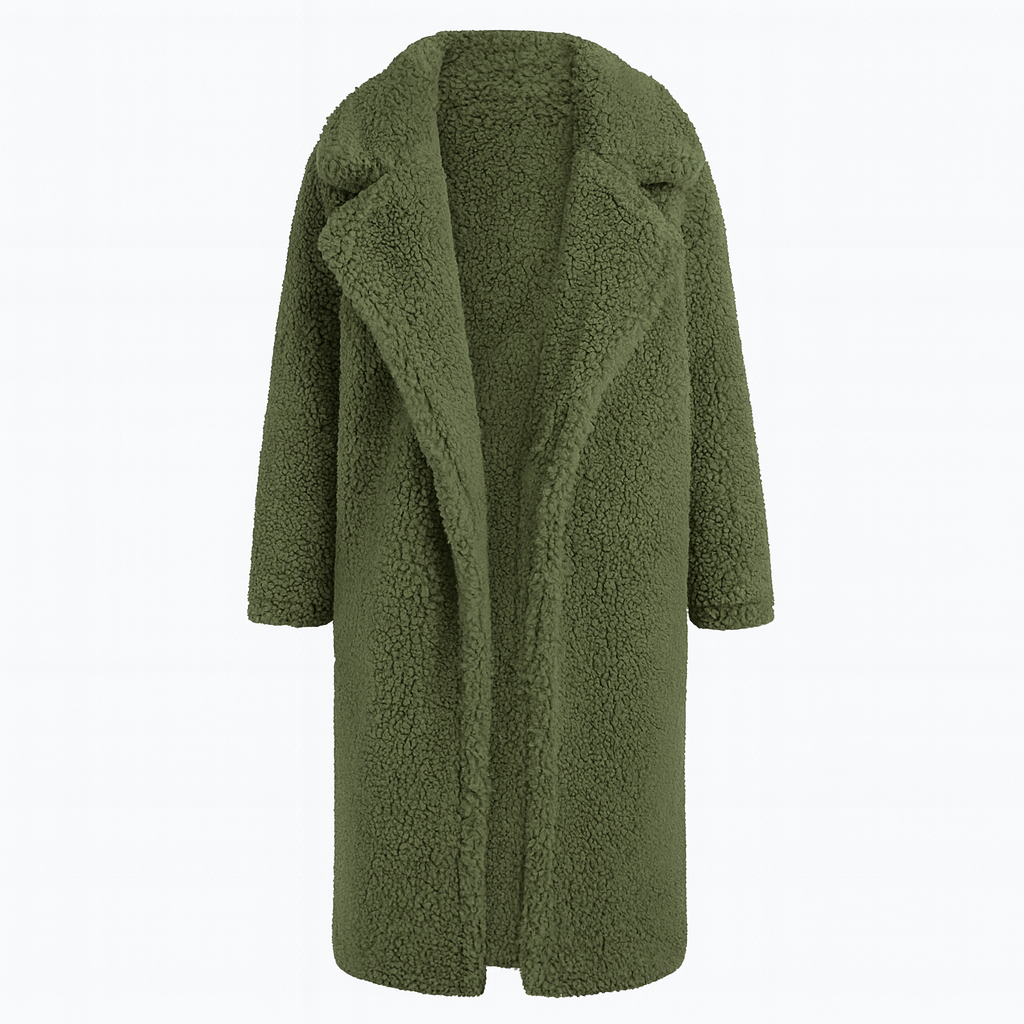 Isla | Trendy Warm Long Teddy Coat for Women - Northeart Couture