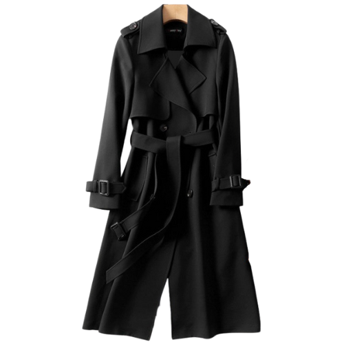 Astra | Stylish Women Trench Coat with Belted Waist and Double-Breasted Design - Northeart Couture