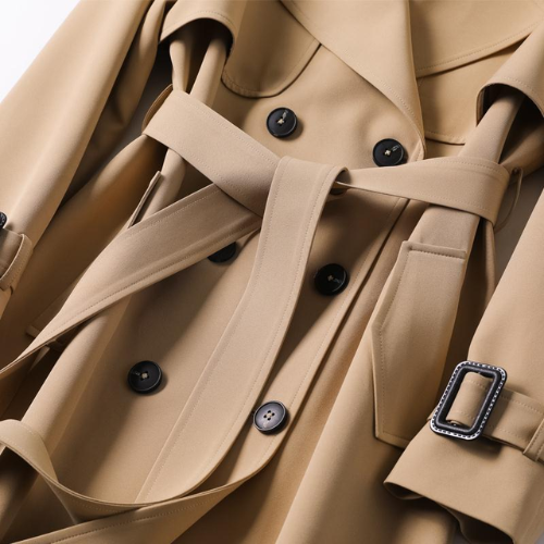 Astra | Stylish Women Trench Coat with Belted Waist and Double-Breasted Design - Northeart Couture