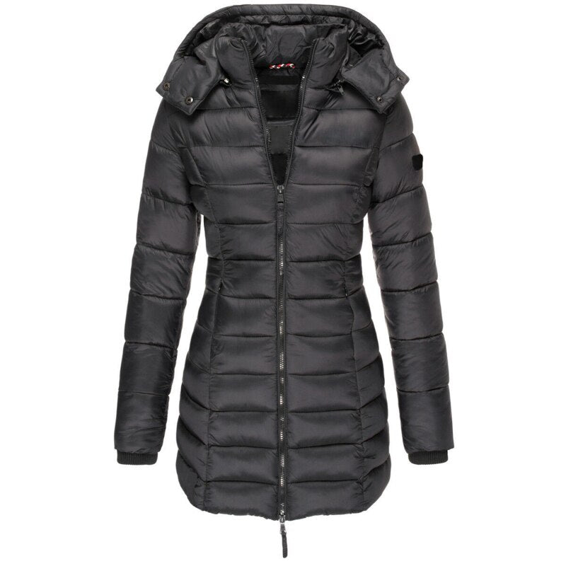 Olivia | Women Down Jacket with Hood - Northeart Couture