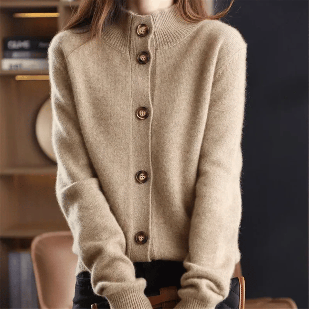 Amélie | Chic Knit Button Cardigan - Northeart Couture