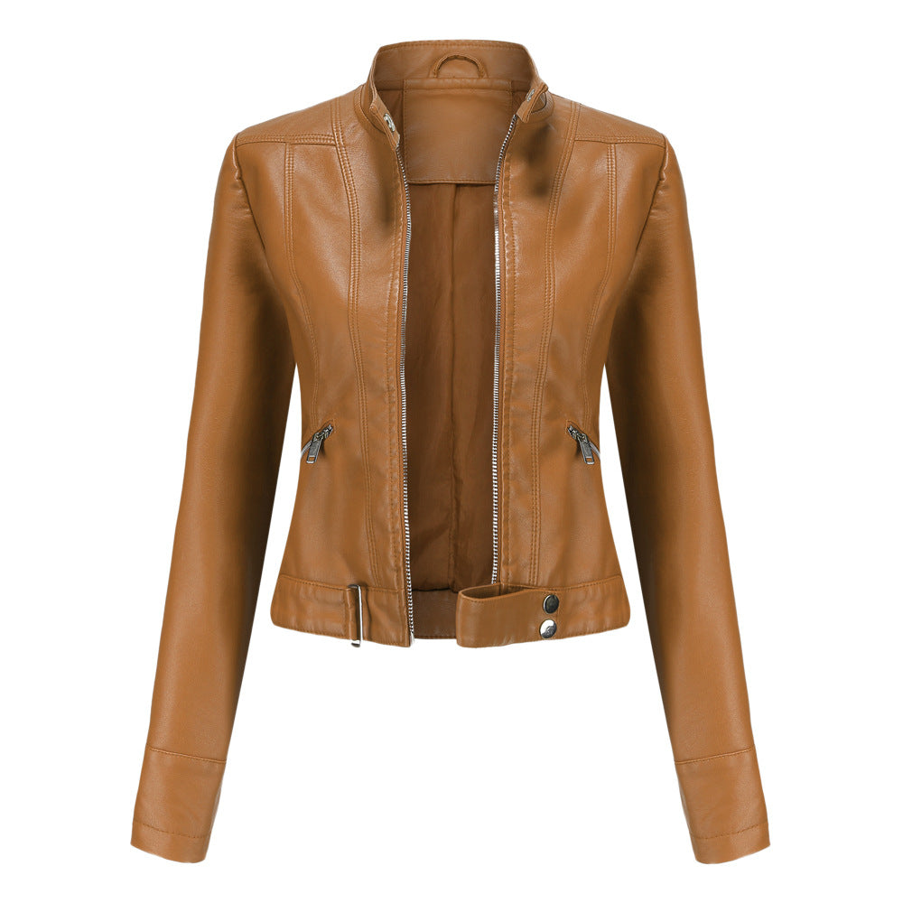 Freya | Classic Slim Leather Jacket for Women - Northeart Couture