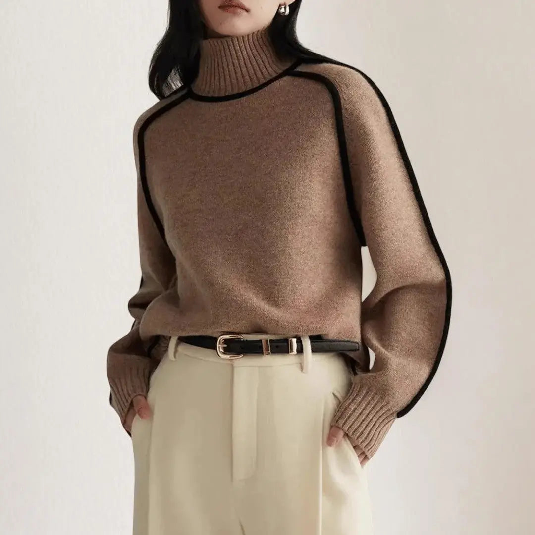 Alizée | Soft Knit Turtleneck Sweater - Northeart Couture
