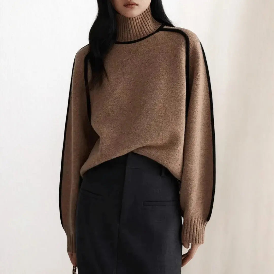 Alizée | Soft Knit Turtleneck Sweater - Northeart Couture