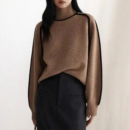 Alizée | Soft Knit Turtleneck Sweater - Northeart Couture
