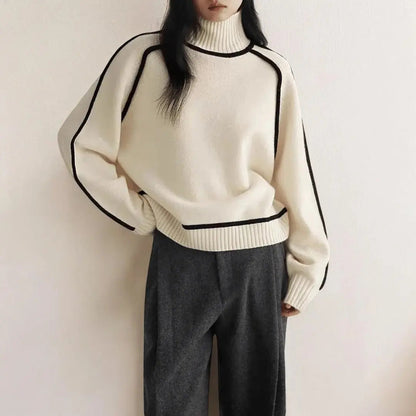 Alizée | Soft Knit Turtleneck Sweater - Northeart Couture