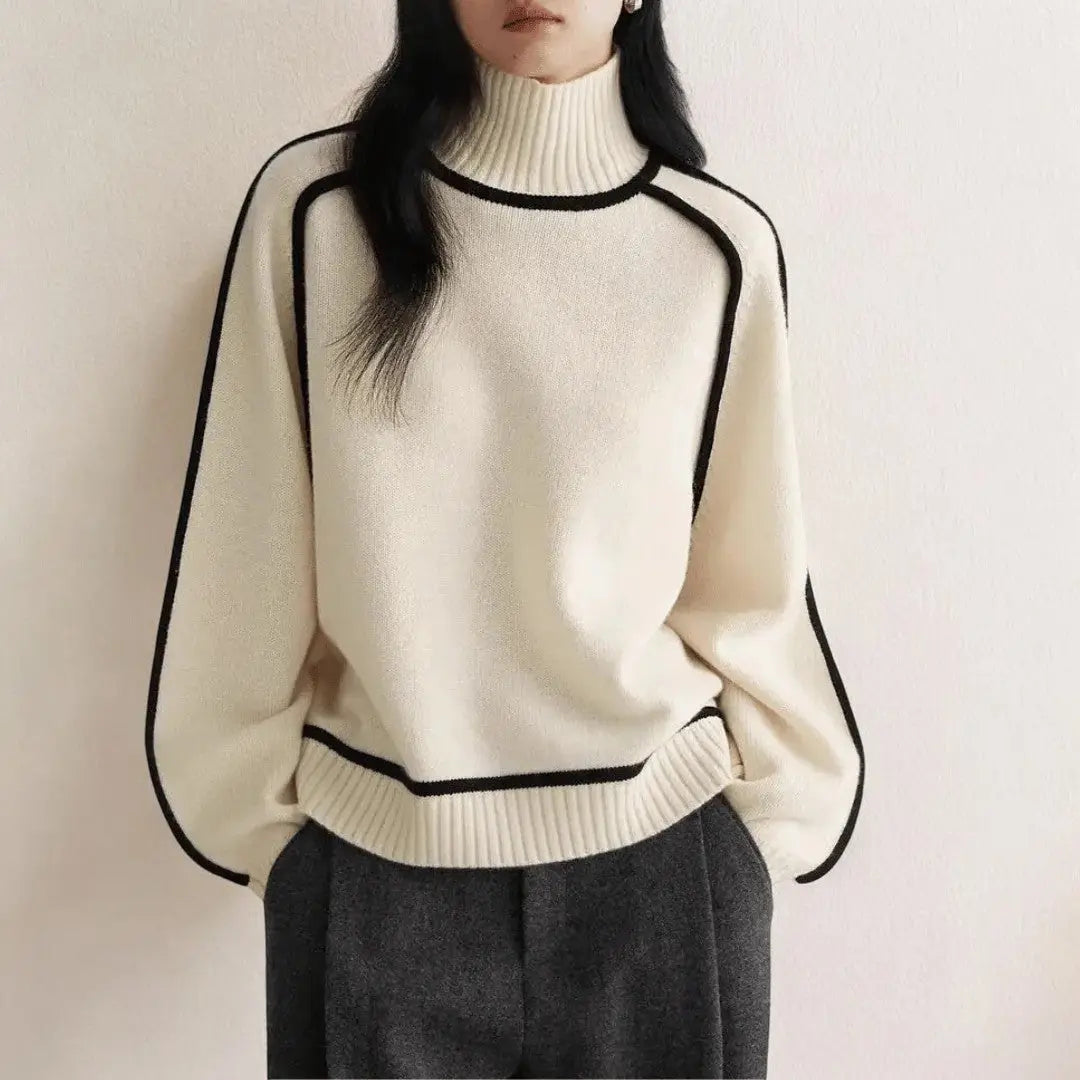 Alizée | Soft Knit Turtleneck Sweater - Northeart Couture