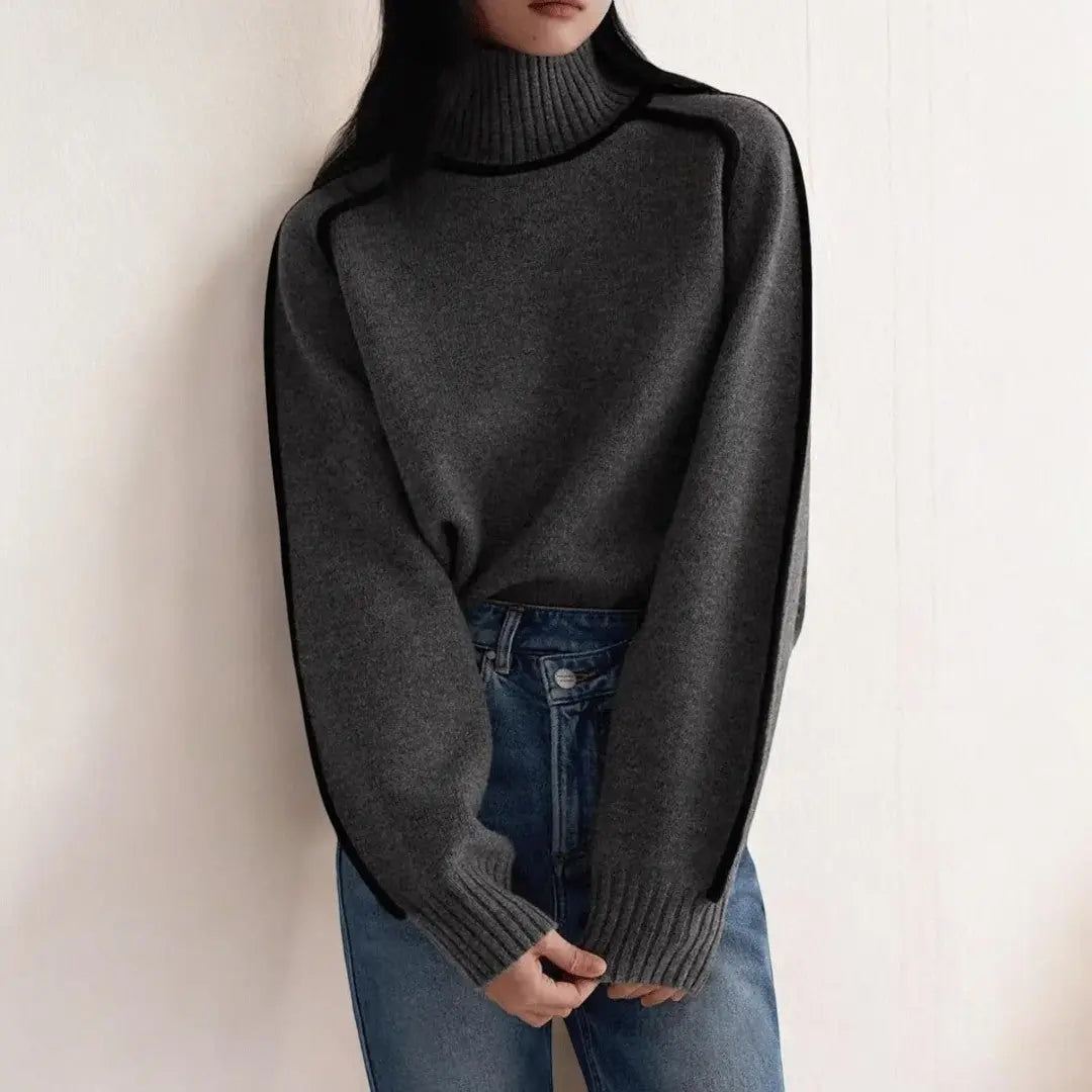 Alizée | Soft Knit Turtleneck Sweater - Northeart Couture