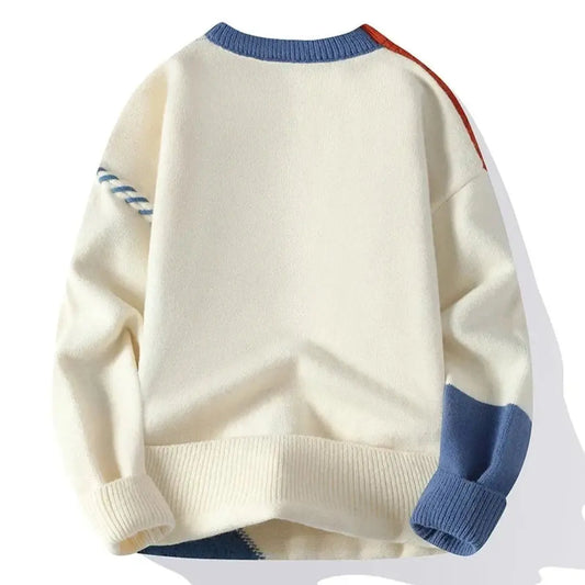 Mason | Patchwork Color-Block Knit Sweater - Northeart Couture