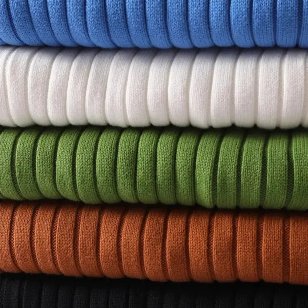 Apollo | Ribbed Knit Turtleneck Sweater — Luxe Wool Comfort for Cooler Days - Northeart Couture