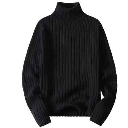 Apollo | Ribbed Knit Turtleneck Sweater — Luxe Wool Comfort for Cooler Days - Northeart Couture