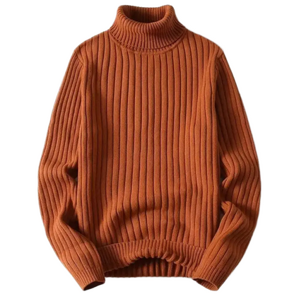 Apollo | Ribbed Knit Turtleneck Sweater — Luxe Wool Comfort for Cooler Days - Northeart Couture