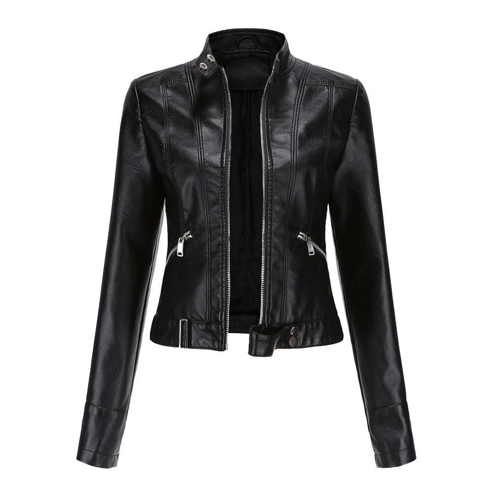 Freya | Classic Slim Leather Jacket for Women - Northeart Couture