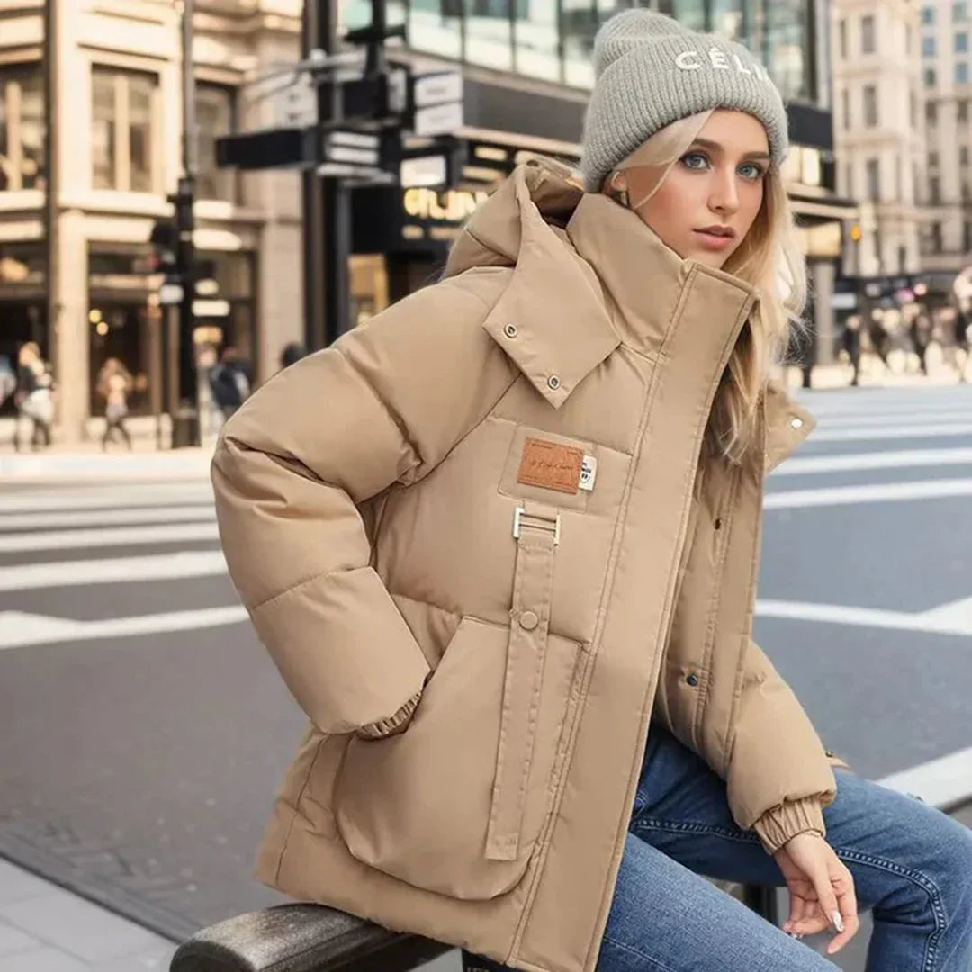 Mirtle | High Collar Padded Winter Jacket for Stylish Warmth - Northeart Couture