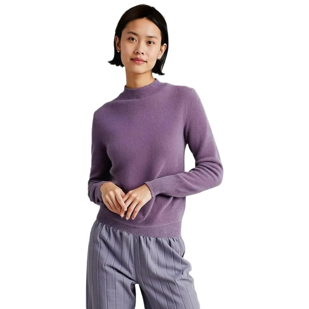 Coraline | Cozy Wool Mock Neck Sweater for Everyday Comfort - Northeart Couture