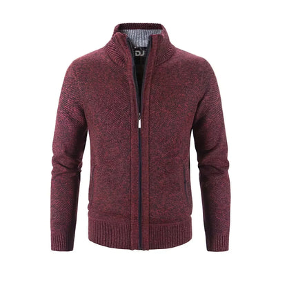 Harvey | Classic Zip-Up Knitted Cardigan for Men - Northeart Couture