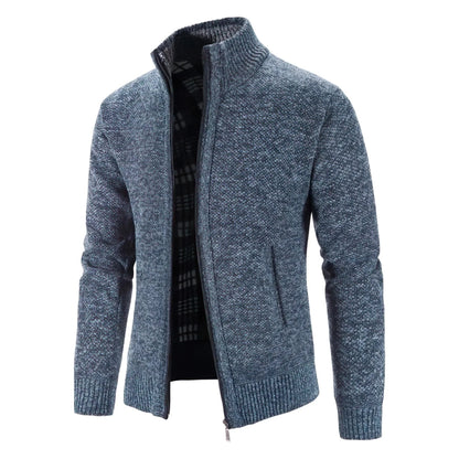 Harvey | Classic Zip-Up Knitted Cardigan for Men - Northeart Couture