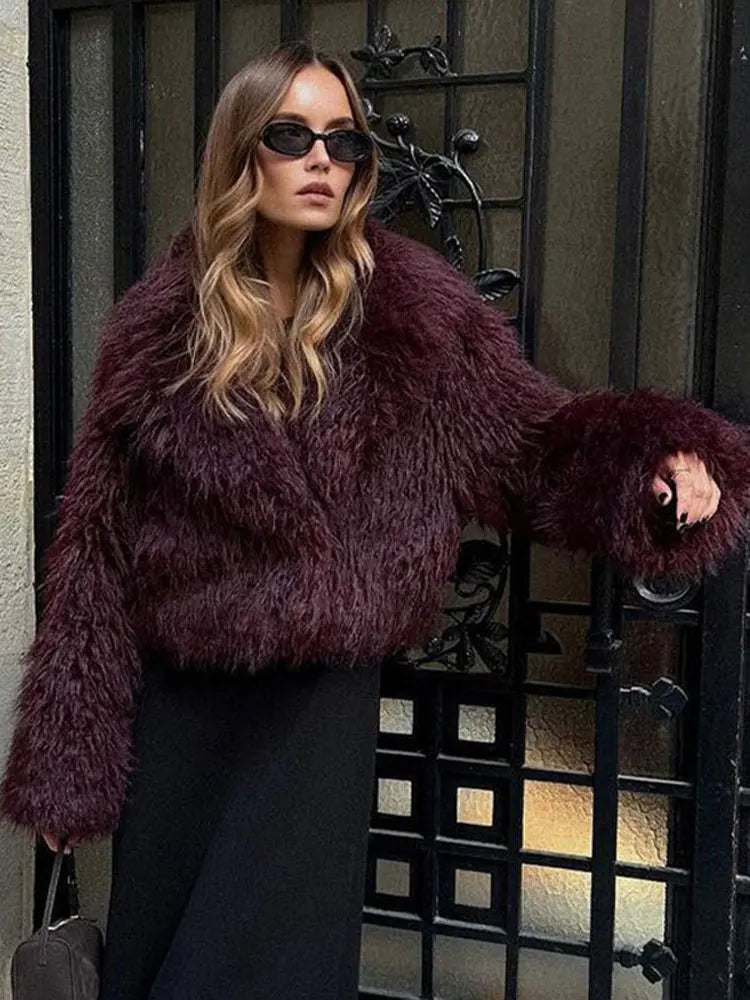 Celina | Elegant Oversized Faux Fur Winter Coat for Luxurious Warmth and Timeless Style - Northeart Couture