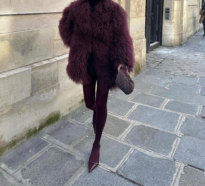 Celina | Elegant Oversized Faux Fur Winter Coat for Luxurious Warmth and Timeless Style - Northeart Couture