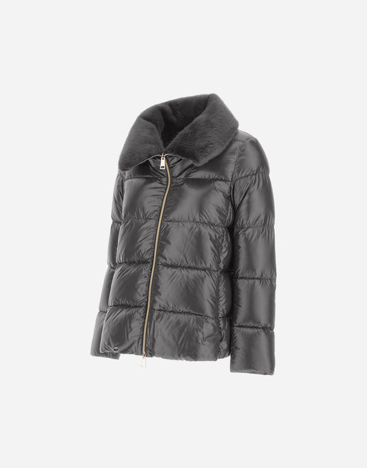 Northeart Couture Nylon Faux Fur Jacket - Northeart Couture