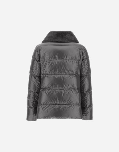 Northeart Couture Nylon Faux Fur Jacket - Northeart Couture