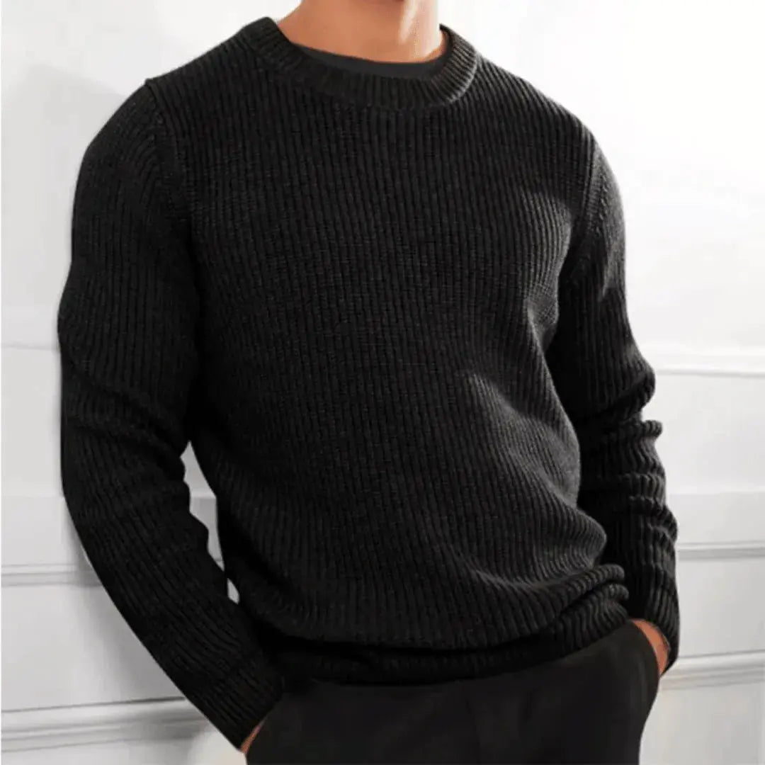 Raphaël | Luxe Crewneck Sweater — Soft Acrylic Knit for Elevated Comfort - Northeart Couture