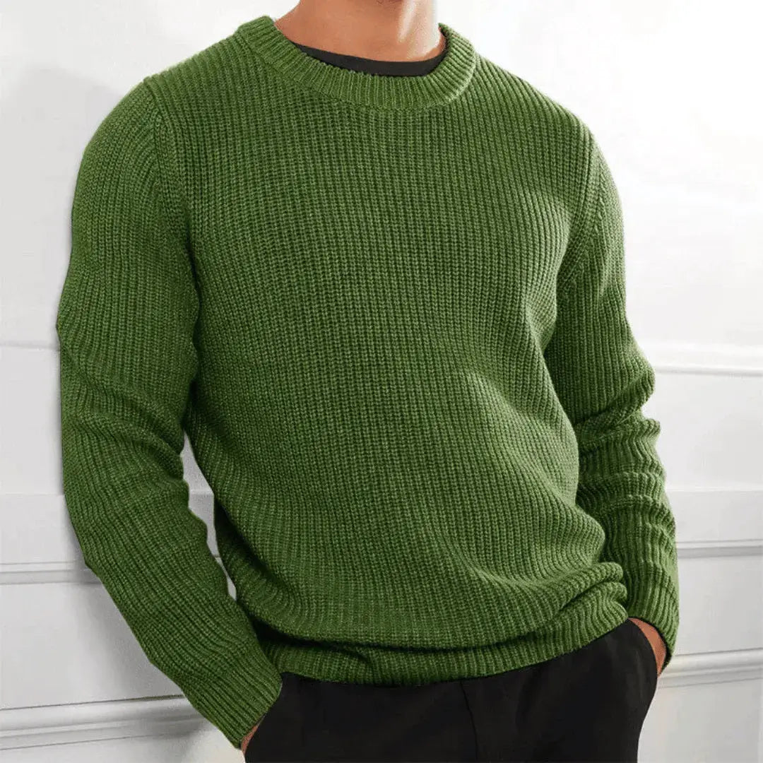 Raphaël | Luxe Crewneck Sweater — Soft Acrylic Knit for Elevated Comfort - Northeart Couture