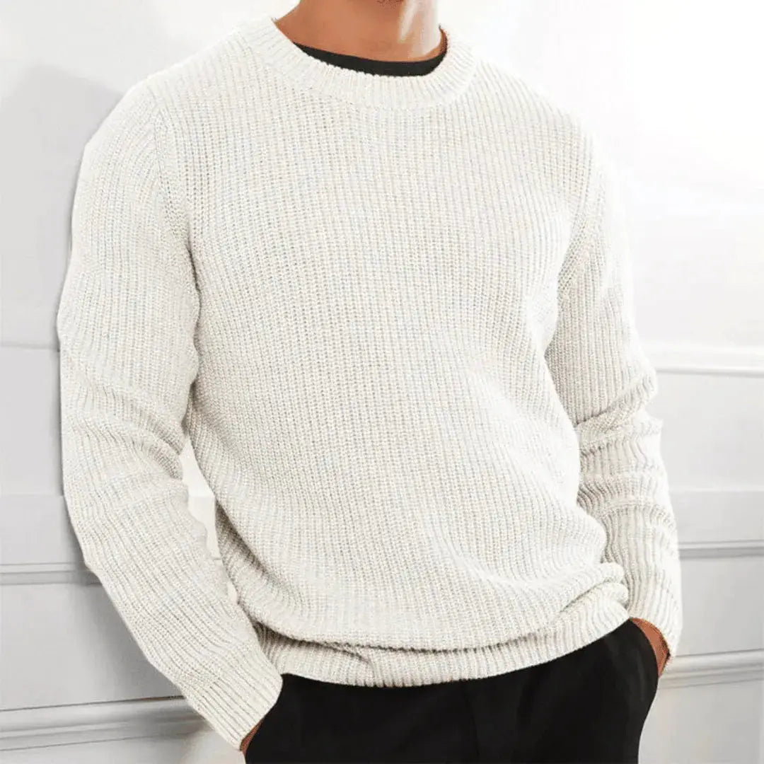 Raphaël | Luxe Crewneck Sweater — Soft Acrylic Knit for Elevated Comfort - Northeart Couture