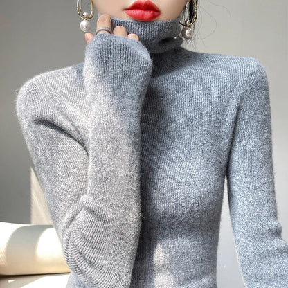 Vivienne | Women Casual Turtleneck Pullover Sweater - Northeart Couture