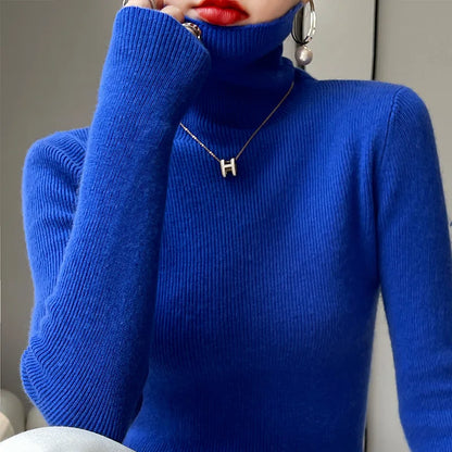 Vivienne | Women Casual Turtleneck Pullover Sweater - Northeart Couture