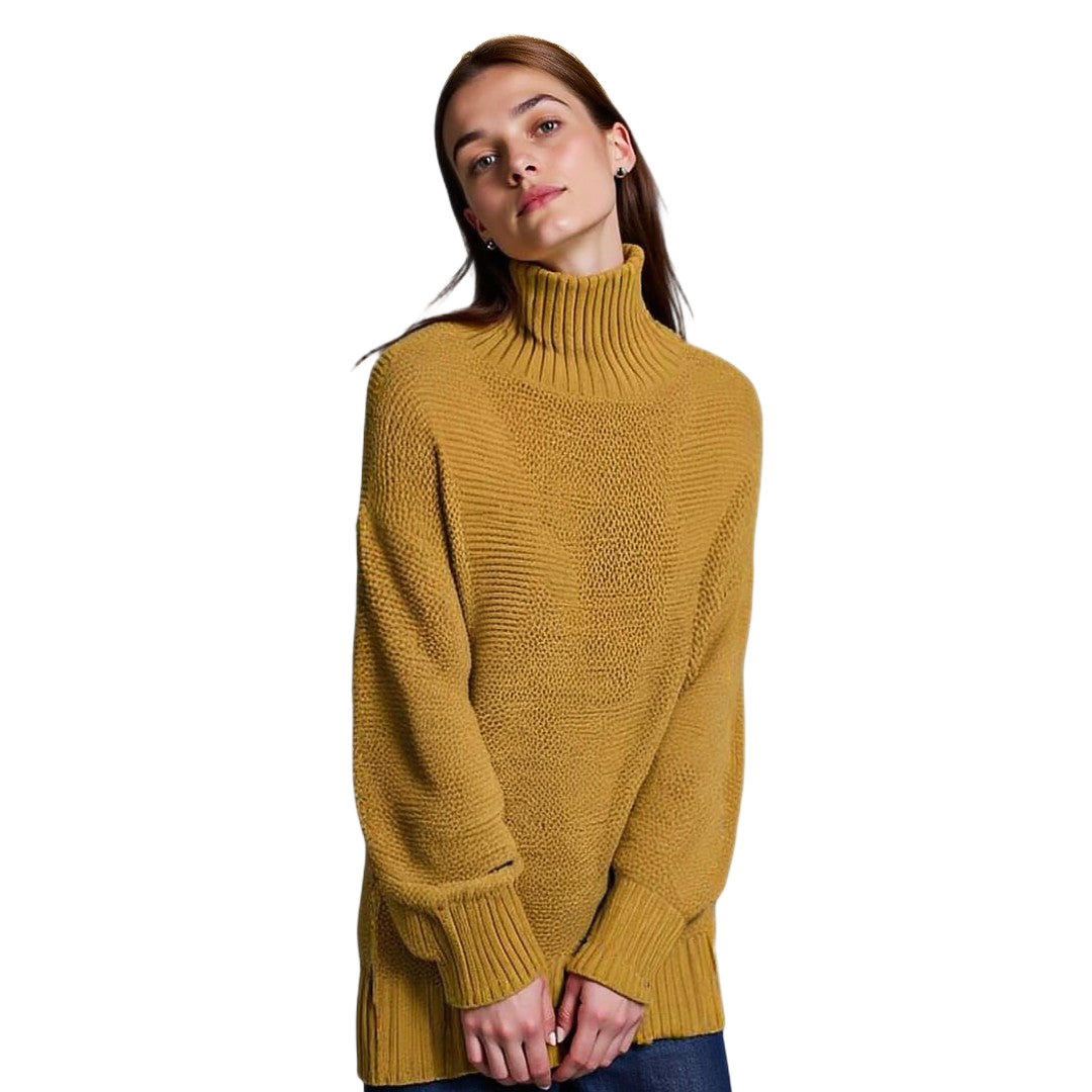 Yasmin | Turtleneck Wool Sweater — Elegant Warmth, Timeless Comfort - Northeart Couture