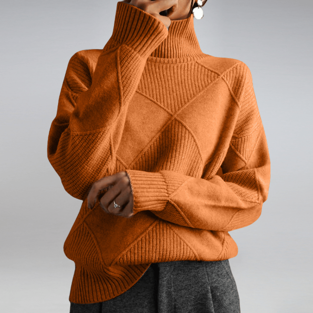 Adelina | Elegant Soft Turtleneck Sweater - Northeart Couture