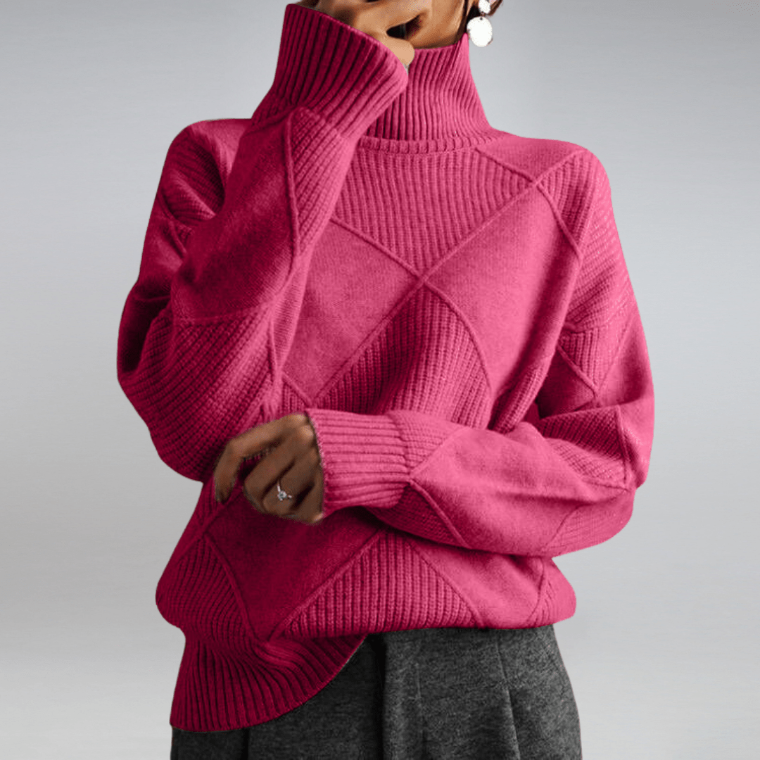 Adelina | Elegant Soft Turtleneck Sweater - Northeart Couture