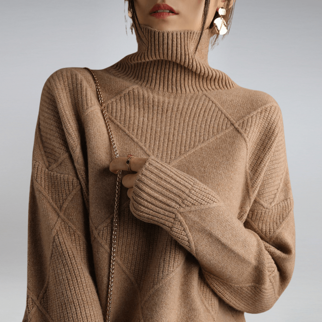 Adelina | Elegant Soft Turtleneck Sweater - Northeart Couture