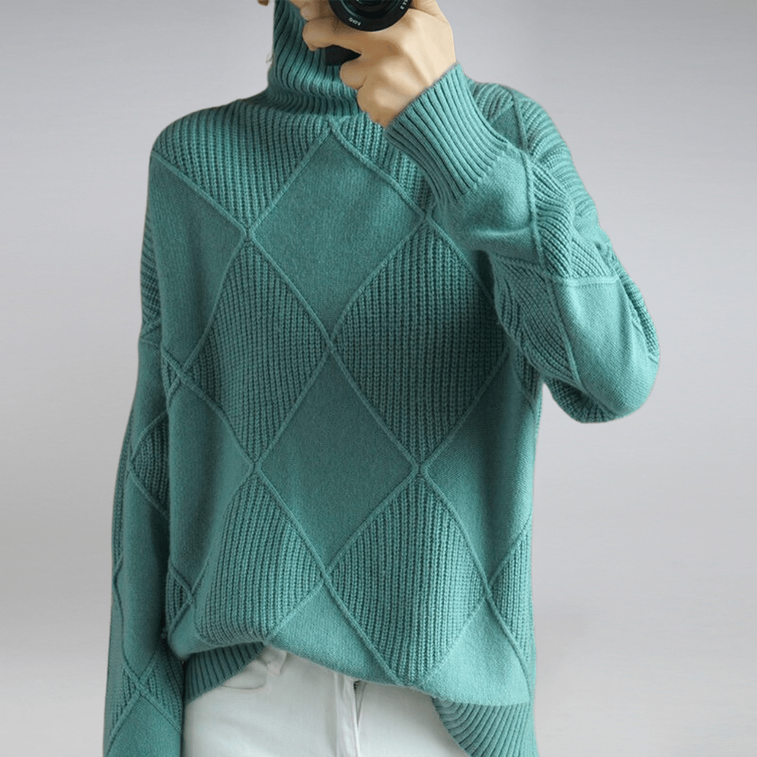 Adelina | Elegant Soft Turtleneck Sweater - Northeart Couture