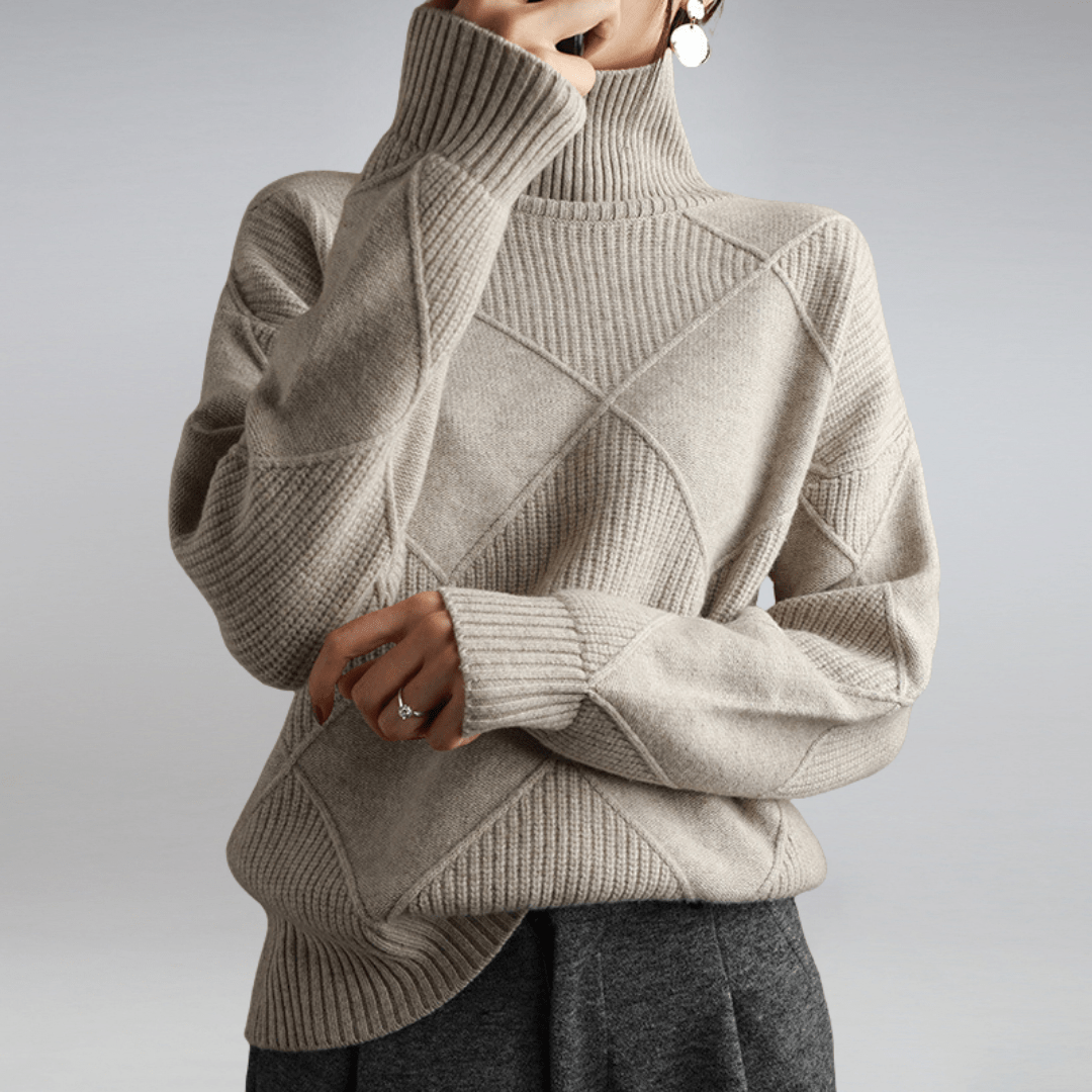 Adelina | Elegant Soft Turtleneck Sweater - Northeart Couture