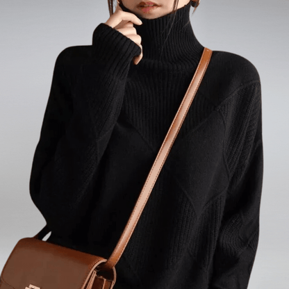 Adelina | Elegant Soft Turtleneck Sweater - Northeart Couture